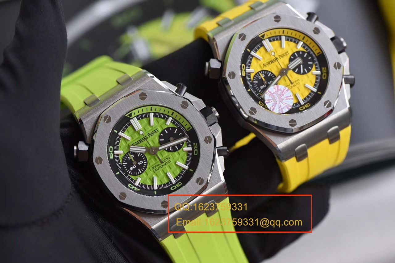 【JF Factory 一比一复刻高仿手表】Audemars Piguet  Royal Oak Offshore 系列26703ST.OO.A038CA.01《青苹果》男士机械手表 / AP026