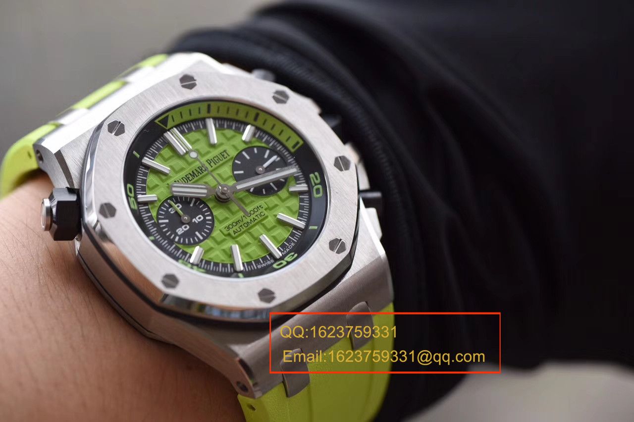 【JF Factory 一比一复刻高仿手表】Audemars Piguet  Royal Oak Offshore 系列26703ST.OO.A038CA.01《青苹果》男士机械手表 / AP026
