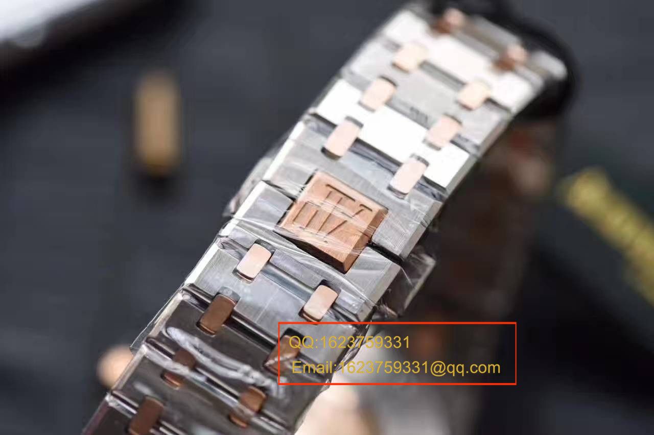 JF Factory Audemars Piguet 皇家橡树系列15400SR.OO.1220SR.01 wrist watch 《精钢间金 watchband  》 top 复刻高仿男女 wrist watch  / AP016