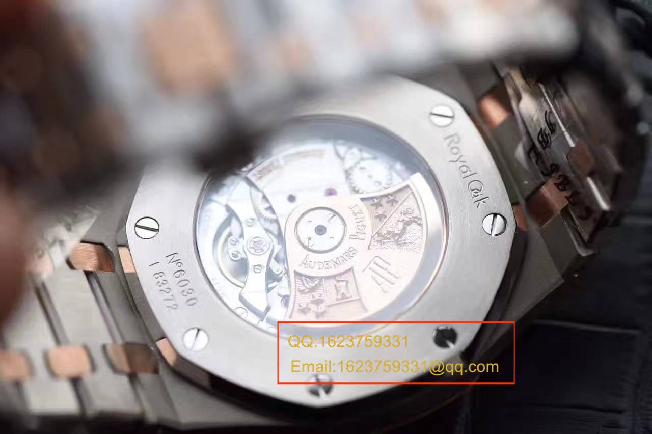 JF Factory Audemars Piguet 皇家橡树系列15400SR.OO.1220SR.01 wrist watch 《精钢间金 watchband  》 top 复刻高仿男女 wrist watch  / AP016