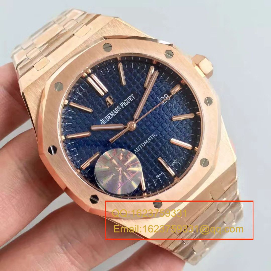 【JF Factory 超A高仿手表】Audemars Piguet 皇家橡树系列15400OR.OO.1220OR.03 wrist watch  / AP021