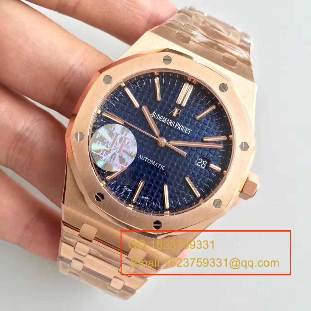 【JF Factory 超A高仿手表】Audemars Piguet 皇家橡树系列15400OR.OO.1220OR.03 wrist watch  / AP021