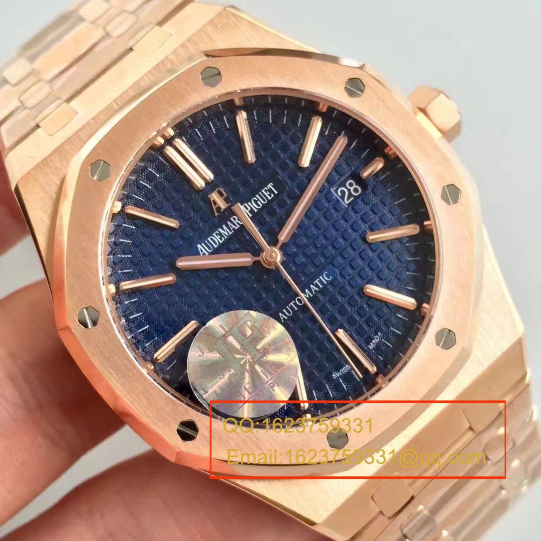 【JF Factory 超A高仿手表】Audemars Piguet 皇家橡树系列15400OR.OO.1220OR.03 wrist watch  / AP021