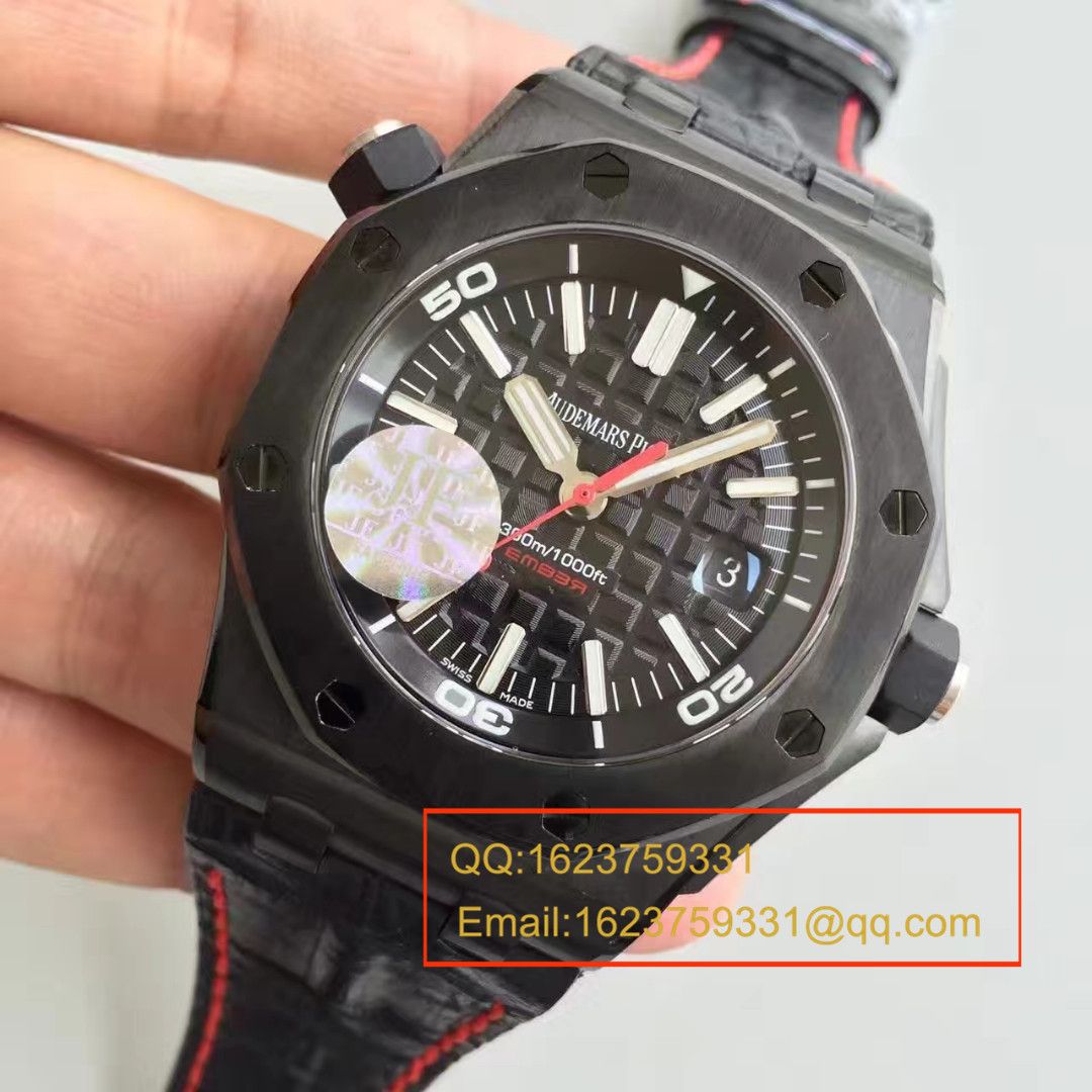 【JF Factory 一比一精仿手表】APAudemars Piguet 皇家橡树15703系列黑壳男表 / AP091