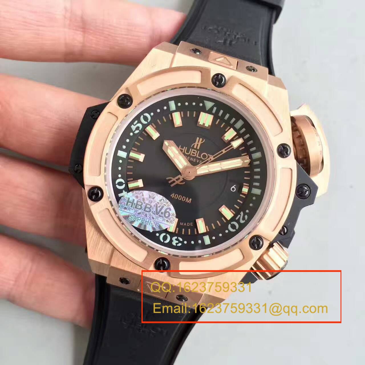 【HBBV6 Factory 1:1 top 复刻手表】 hublot 王者至尊系列4000M潜水王超级大怪兽731.OX.1170.RX wrist watch  / YP001