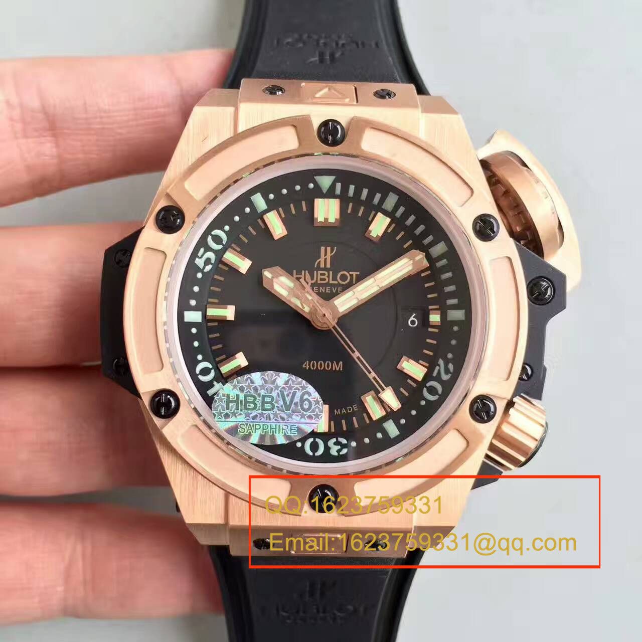 【HBBV6 Factory 1:1 top 复刻手表】 hublot 王者至尊系列4000M潜水王超级大怪兽731.OX.1170.RX wrist watch  / YP001