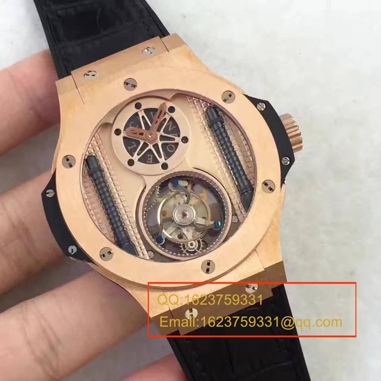 【BM Factory 超A精仿手表】HUBLOT 《恒宝》 big bang 系列305.PX.0009.GR《手动 Tourbillon 》男士手表 