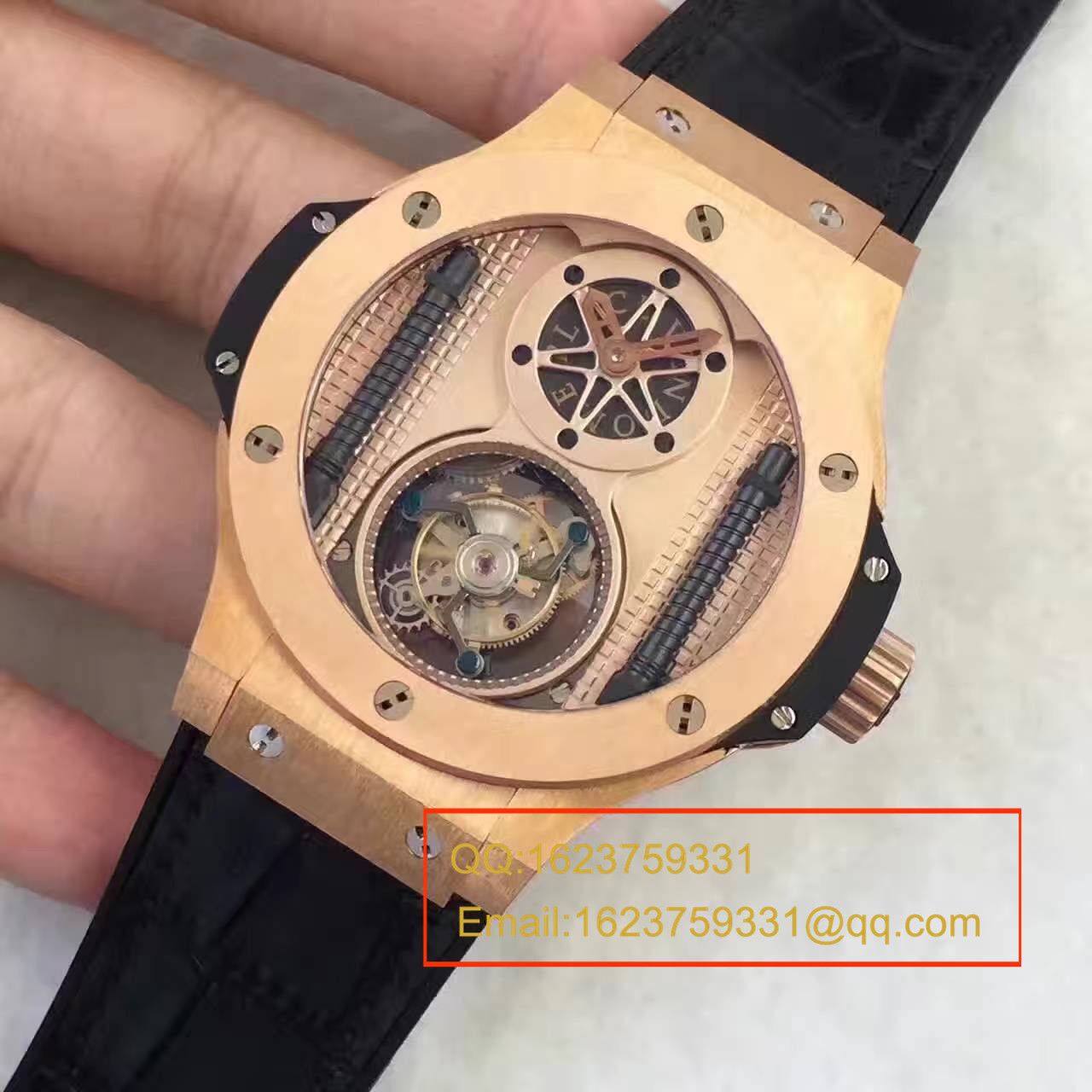 【BM Factory 超A精仿手表】HUBLOT 《恒宝》 big bang 系列305.PX.0009.GR《手动 Tourbillon 》男士手表 