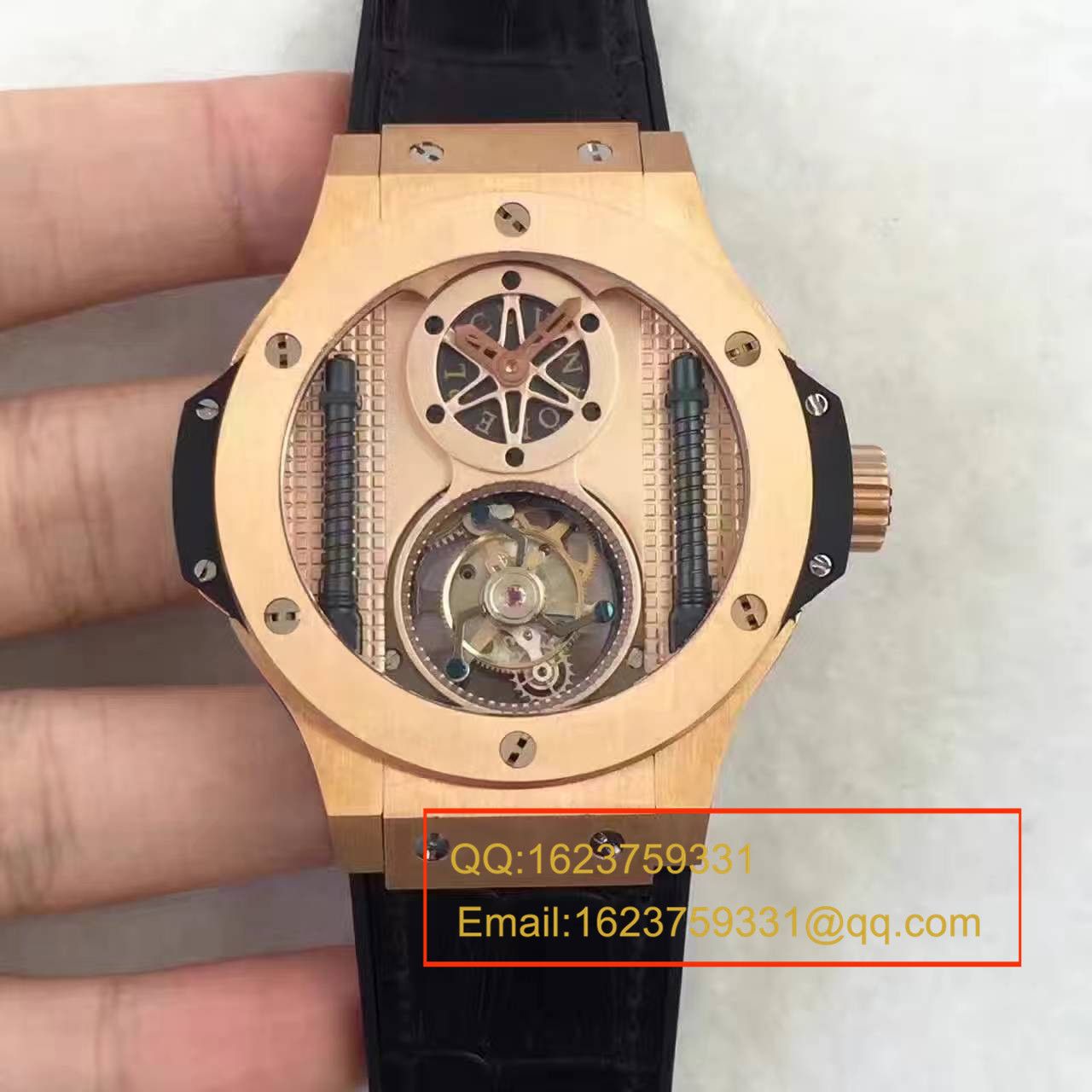 【BM Factory 超A精仿手表】HUBLOT 《恒宝》 big bang 系列305.PX.0009.GR《手动 Tourbillon 》男士手表 