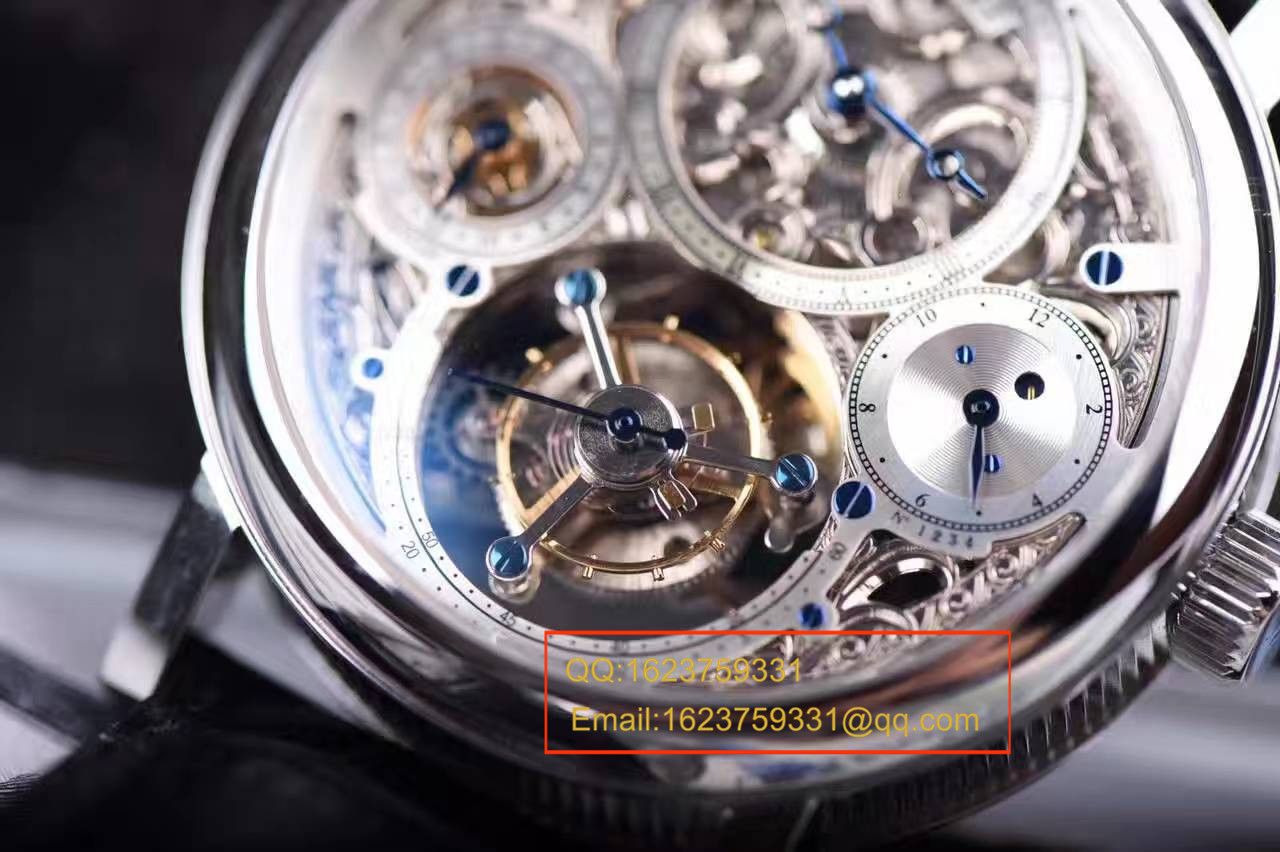 【TF Factory 一比一精高仿手表】 Breguet 经典复杂系列3795PT/1E/9WU全镂空 Tourbillon  wrist watch  / BZ005