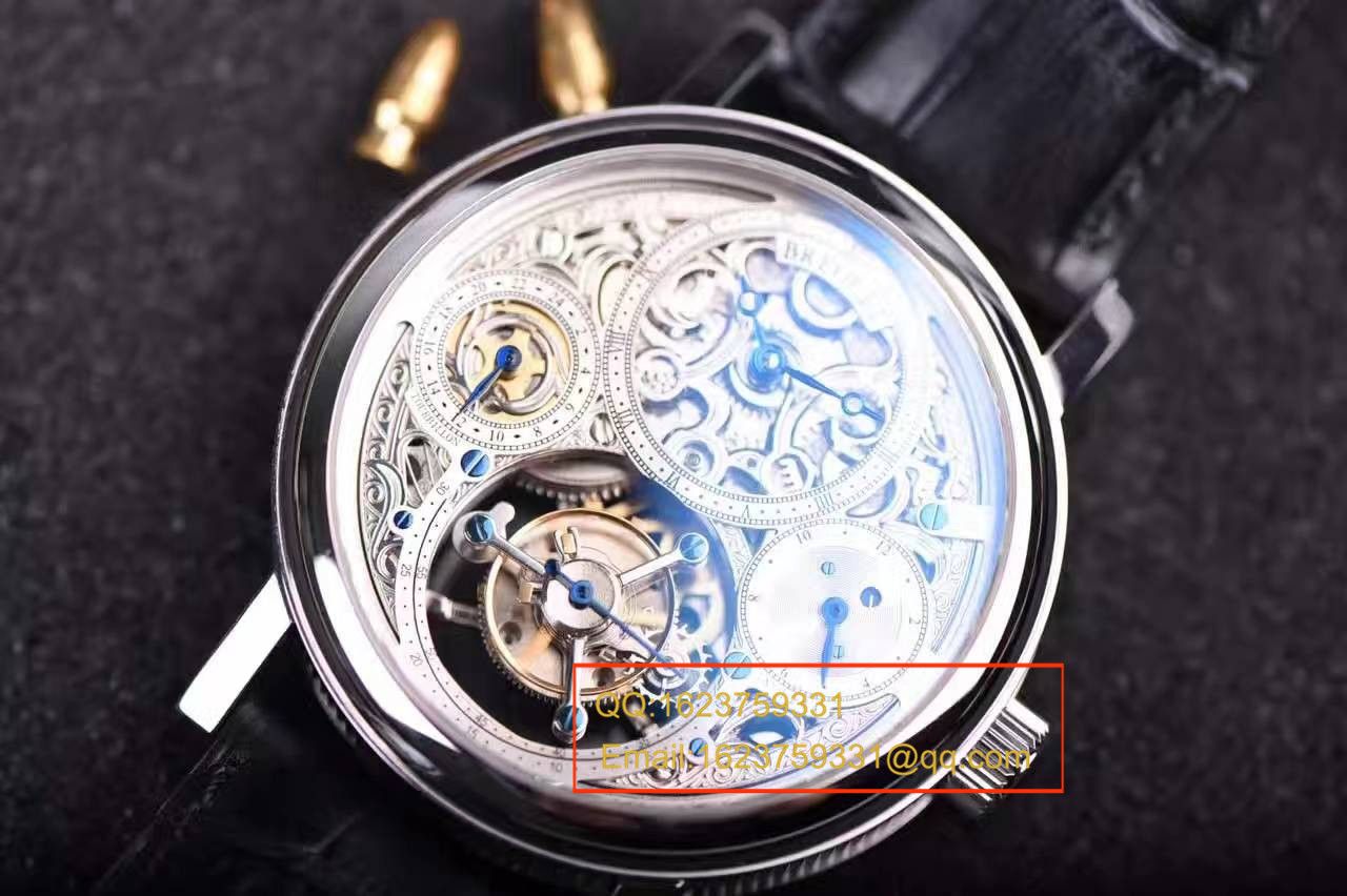 【TF Factory 一比一精高仿手表】 Breguet 经典复杂系列3795PT/1E/9WU全镂空 Tourbillon  wrist watch  / BZ005