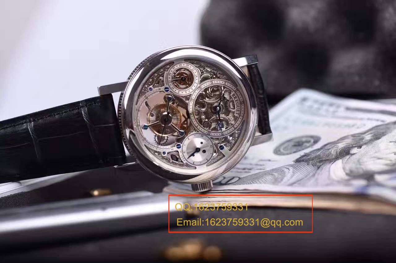 【TF Factory 一比一精高仿手表】 Breguet 经典复杂系列3795PT/1E/9WU全镂空 Tourbillon  wrist watch  / BZ005