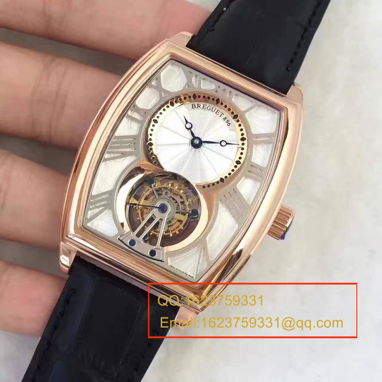 【BM Factory 1:1 top 精高仿手表】 Breguet 传承系列5497BR/12/9V6 wrist watch 真 Tourbillon 机械手表《玫瑰金款》 / BJ021