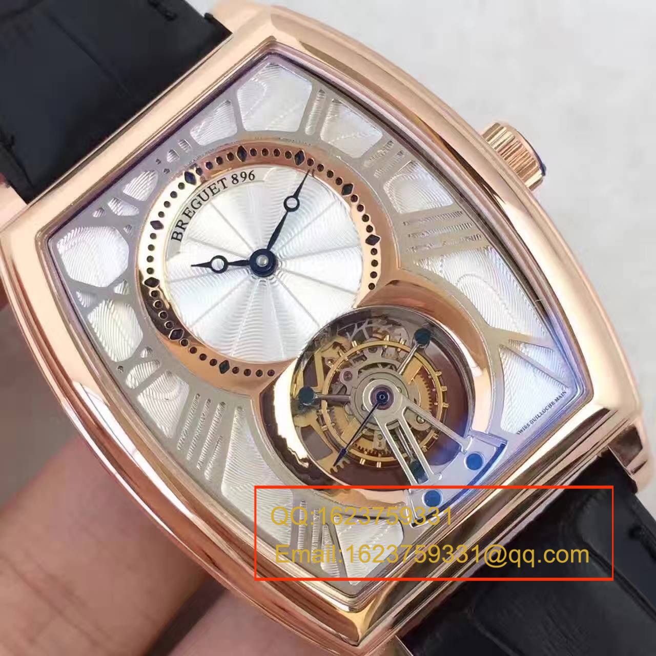 【BM Factory 1:1 top 精高仿手表】 Breguet 传承系列5497BR/12/9V6 wrist watch 真 Tourbillon 机械手表《玫瑰金款》 / BJ021