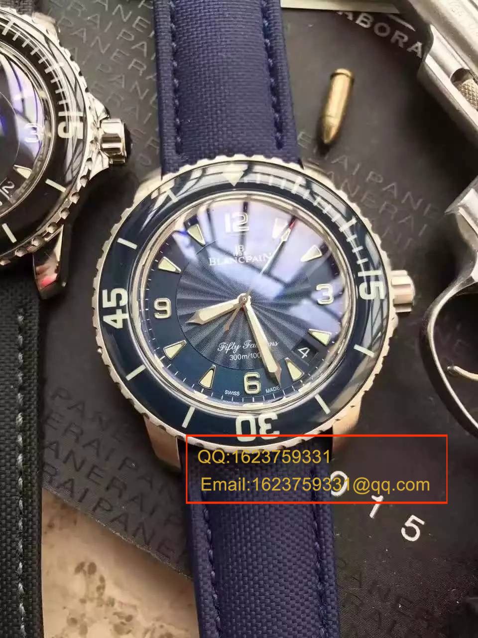 【N Factory 出品】复刻高仿 Blancpain blancpain  Fifty Fathoms 超薄 Movement 系列 5015D-1140-52B 自动机械男表 / BP006