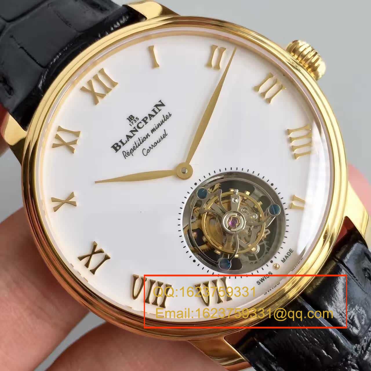 【LH Factory 超A1:1精仿高手表】Blancpain 巨匠系列布拉苏斯系列 春宫 Tourbillon 00232-3631-55B wrist watch  / BP016