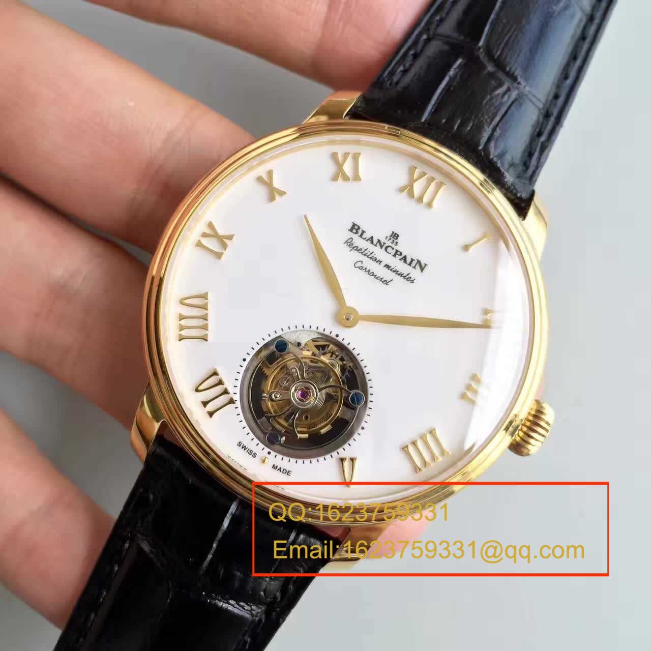 【LH Factory 超A1:1精仿高手表】Blancpain 巨匠系列布拉苏斯系列 春宫 Tourbillon 00232-3631-55B wrist watch  / BP016