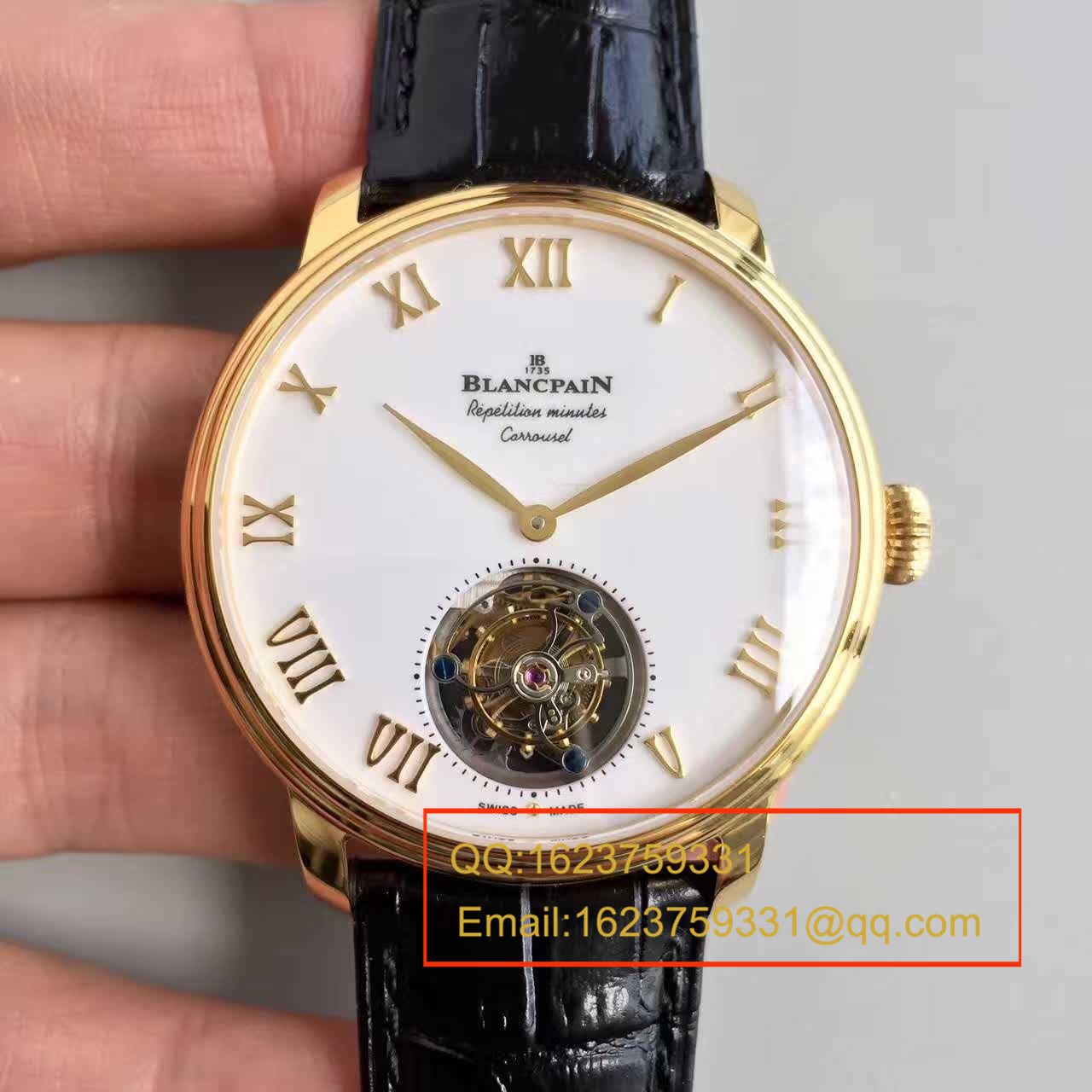 【LH Factory 超A1:1精仿高手表】Blancpain 巨匠系列布拉苏斯系列 春宫 Tourbillon 00232-3631-55B wrist watch  / BP016
