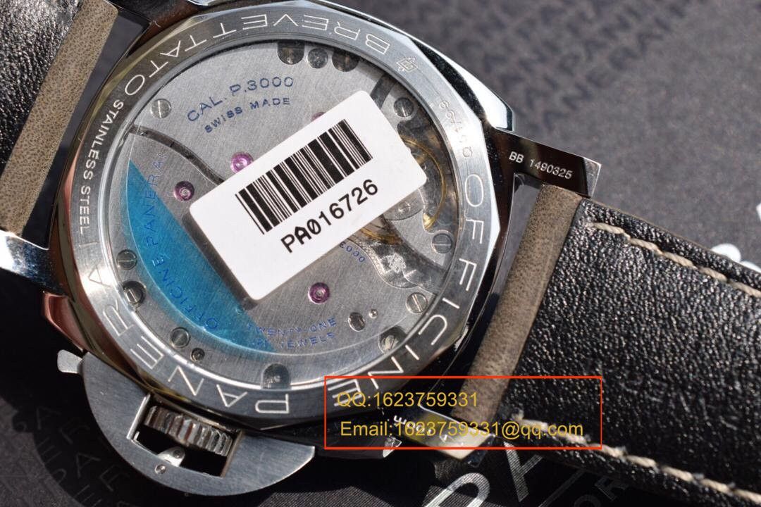 【实拍图鉴赏】SF Factory 超A高精仿手表之Panerai 灰面PAM00605男表 / PAMAH00605