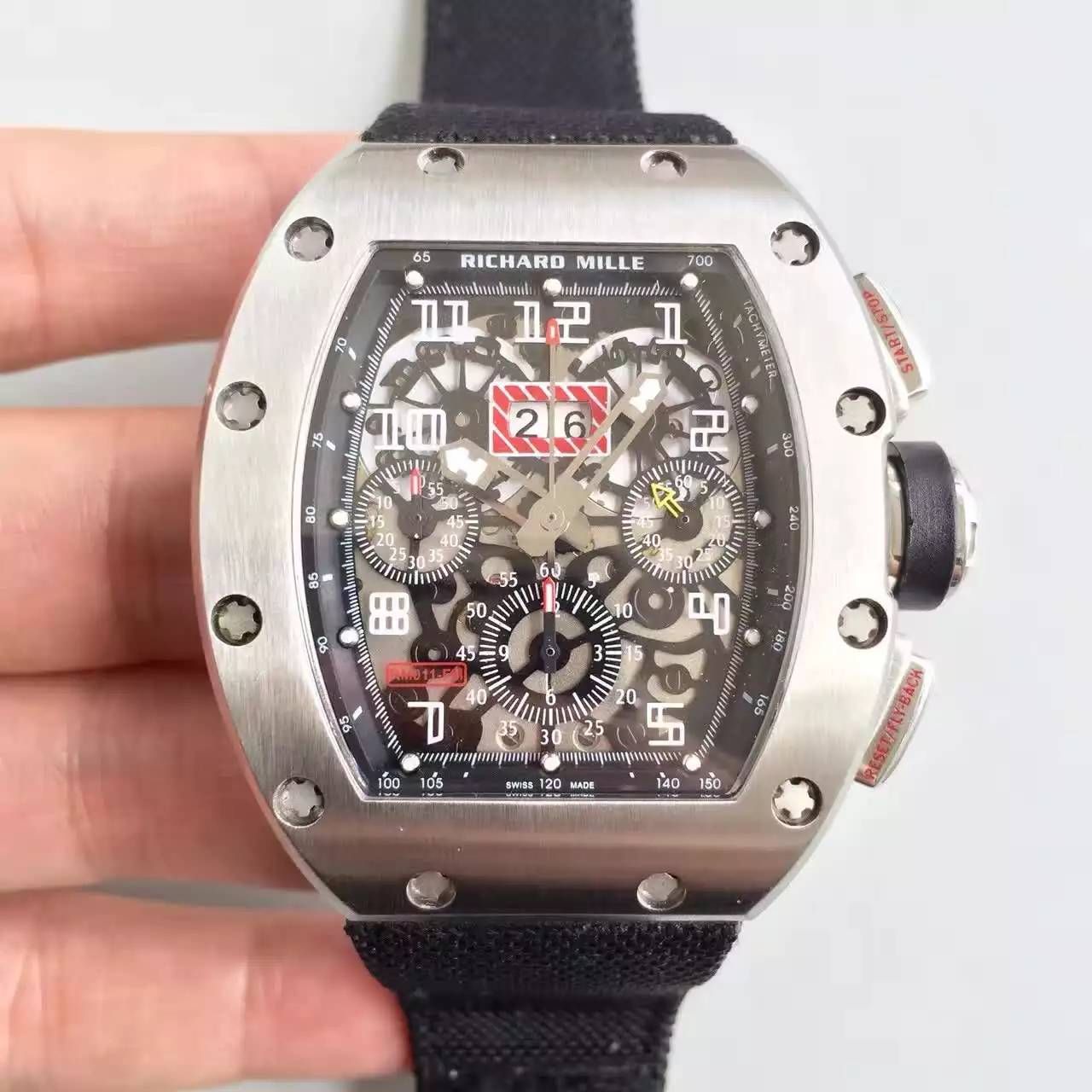 【RM一比一超A精仿手表】RICHARD MILLE 男士系列高RM 011 FLYBACK CHRONOGRAPH wrist watch 