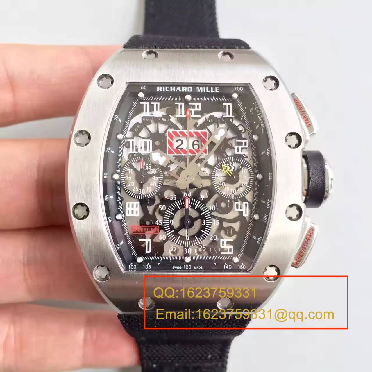 【RM一比一超A精仿手表】RICHARD MILLE 男士系列高RM 011 FLYBACK CHRONOGRAPH wrist watch  / RM 011 FLYBACK