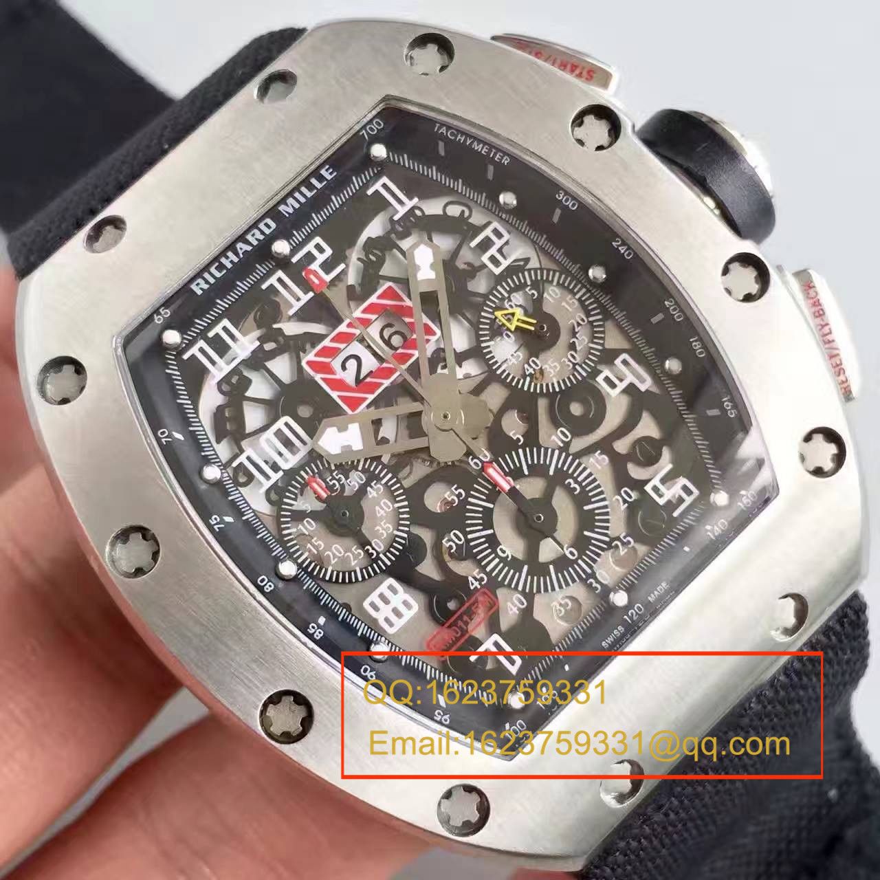 【RM一比一超A精仿手表】RICHARD MILLE 男士系列高RM 011 FLYBACK CHRONOGRAPH wrist watch  / RM 011 FLYBACK