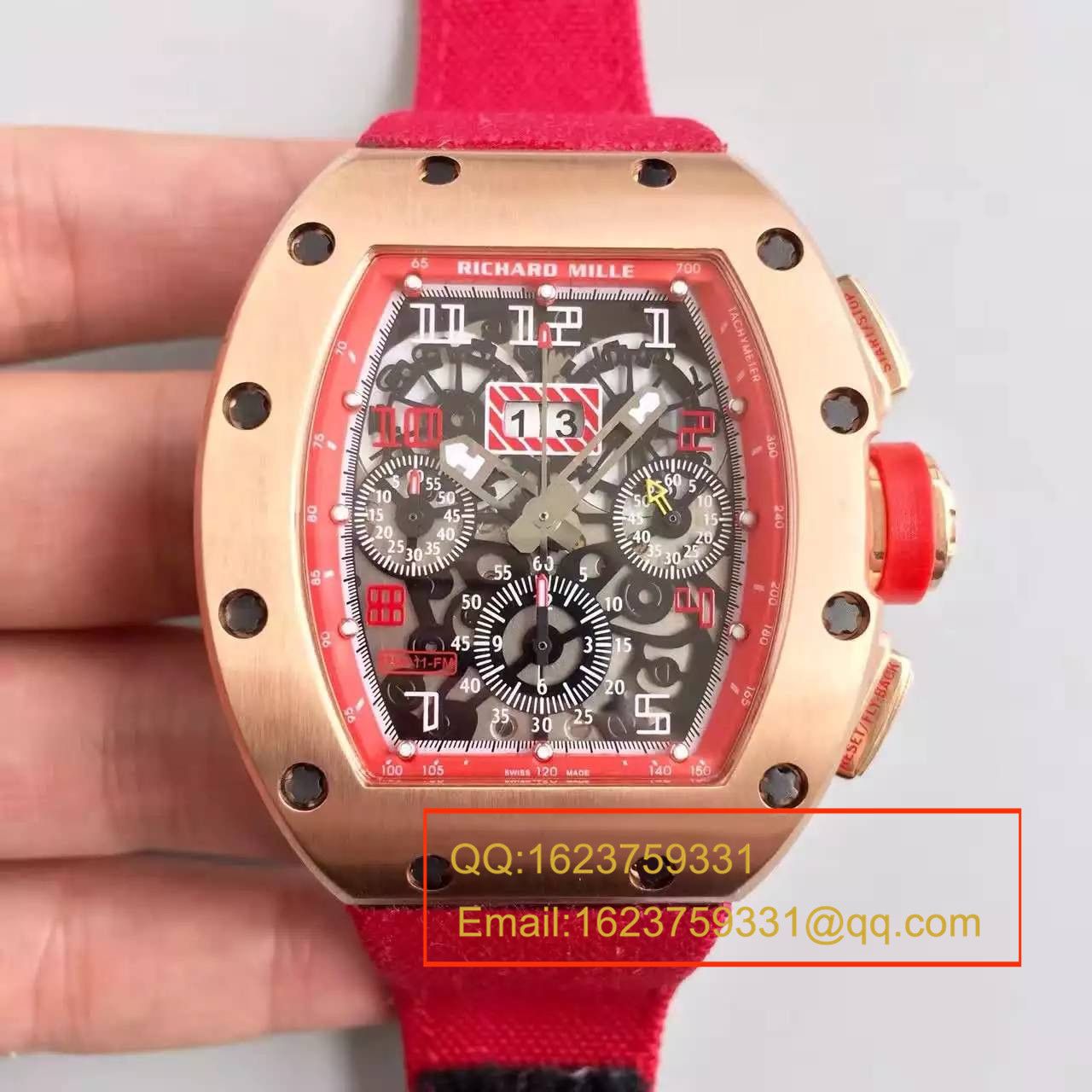 【RM一比一超A精仿手表】RICHARD MILLE 男士系列高RM 011 FLYBACK CHRONOGRAPH wrist watch  / RM 011 FLYBACK
