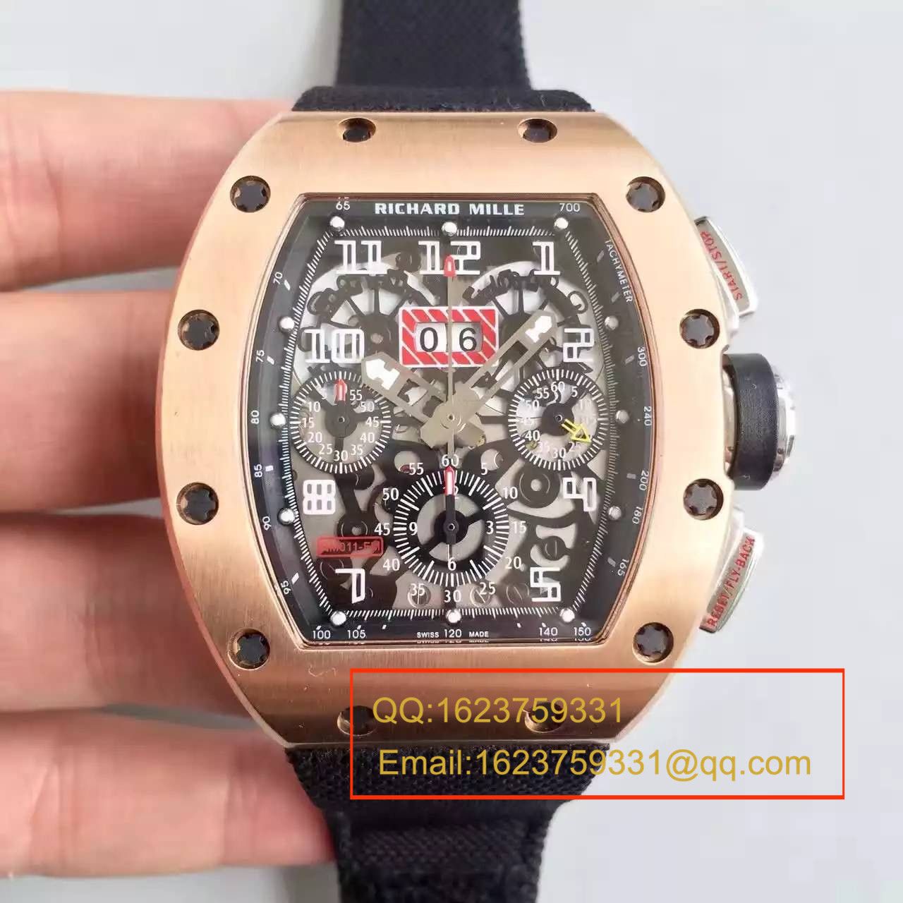 【RM一比一超A精仿手表】RICHARD MILLE 男士系列高RM 011 FLYBACK CHRONOGRAPH wrist watch  / RM 011 FLYBACK