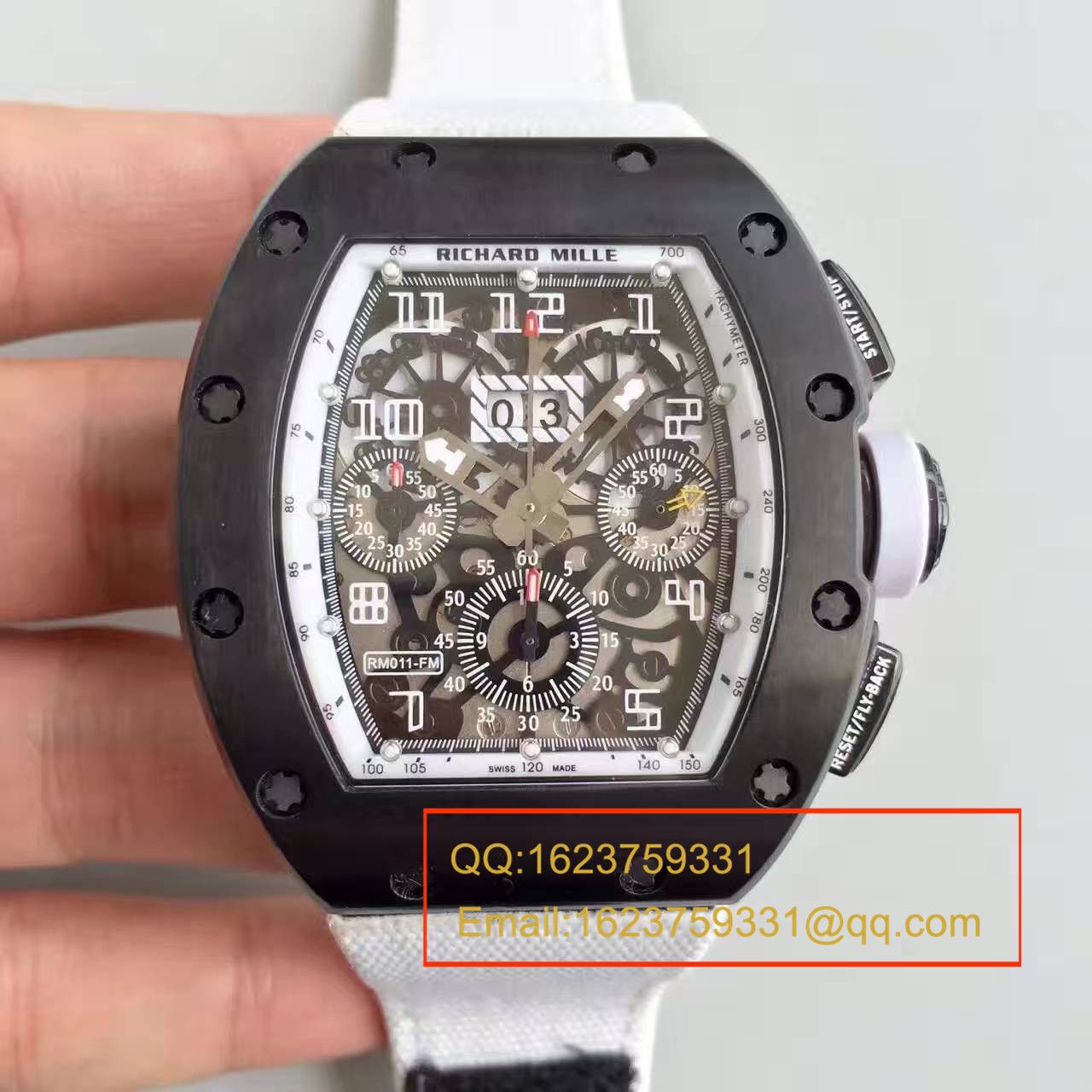 【RM一比一超A精仿手表】RICHARD MILLE 男士系列高RM 011 FLYBACK CHRONOGRAPH wrist watch  / RM 011 FLYBACK