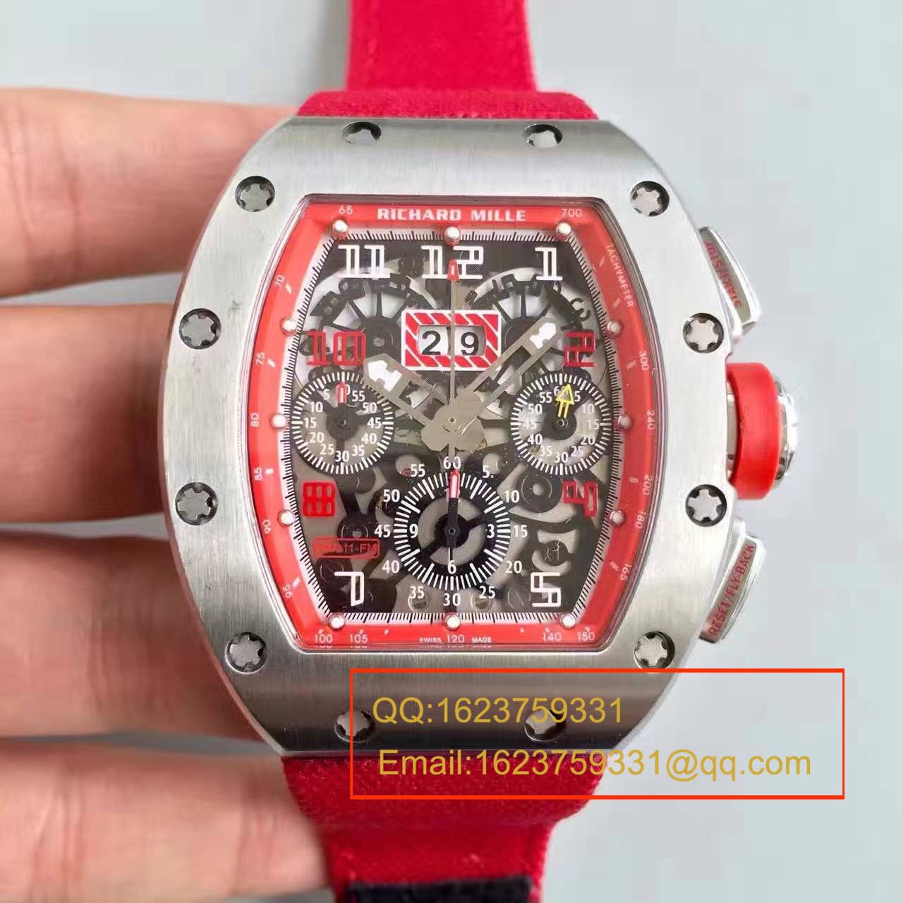 【RM一比一超A精仿手表】RICHARD MILLE 男士系列高RM 011 FLYBACK CHRONOGRAPH wrist watch  / RM 011 FLYBACK