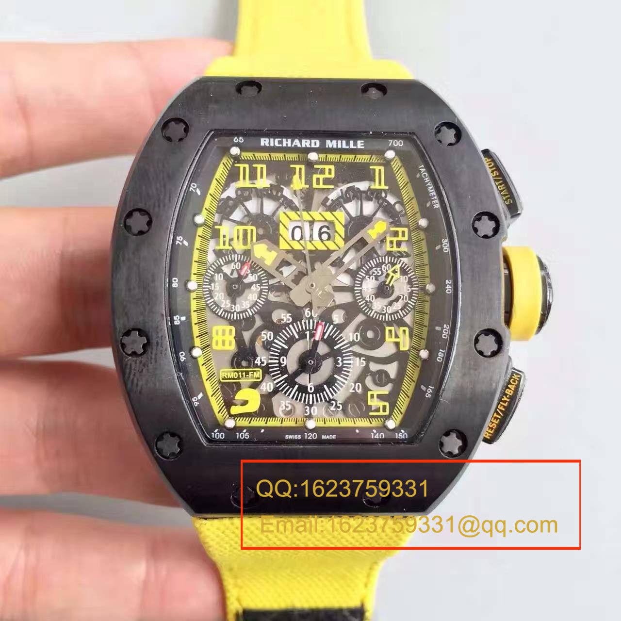 【RM一比一超A精仿手表】RICHARD MILLE 男士系列高RM 011 FLYBACK CHRONOGRAPH wrist watch  / RM 011 FLYBACK