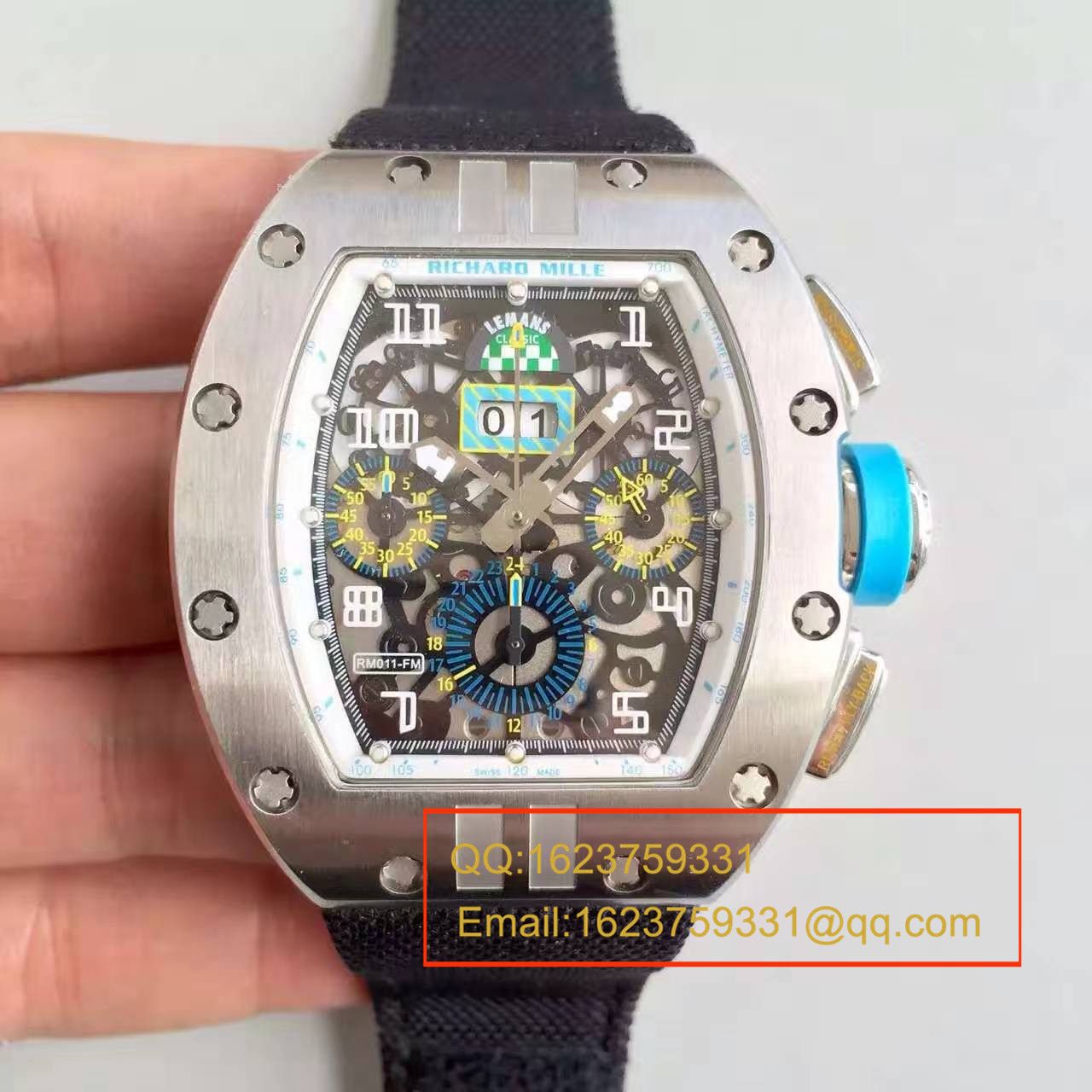 【RM一比一超A精仿手表】RICHARD MILLE 男士系列高RM 011 FLYBACK CHRONOGRAPH wrist watch  / RM 011 FLYBACK