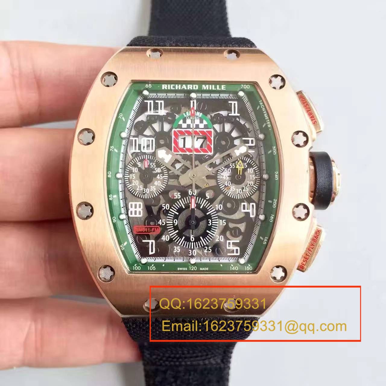 【RM一比一超A精仿手表】RICHARD MILLE 男士系列高RM 011 FLYBACK CHRONOGRAPH wrist watch  / RM 011 FLYBACK