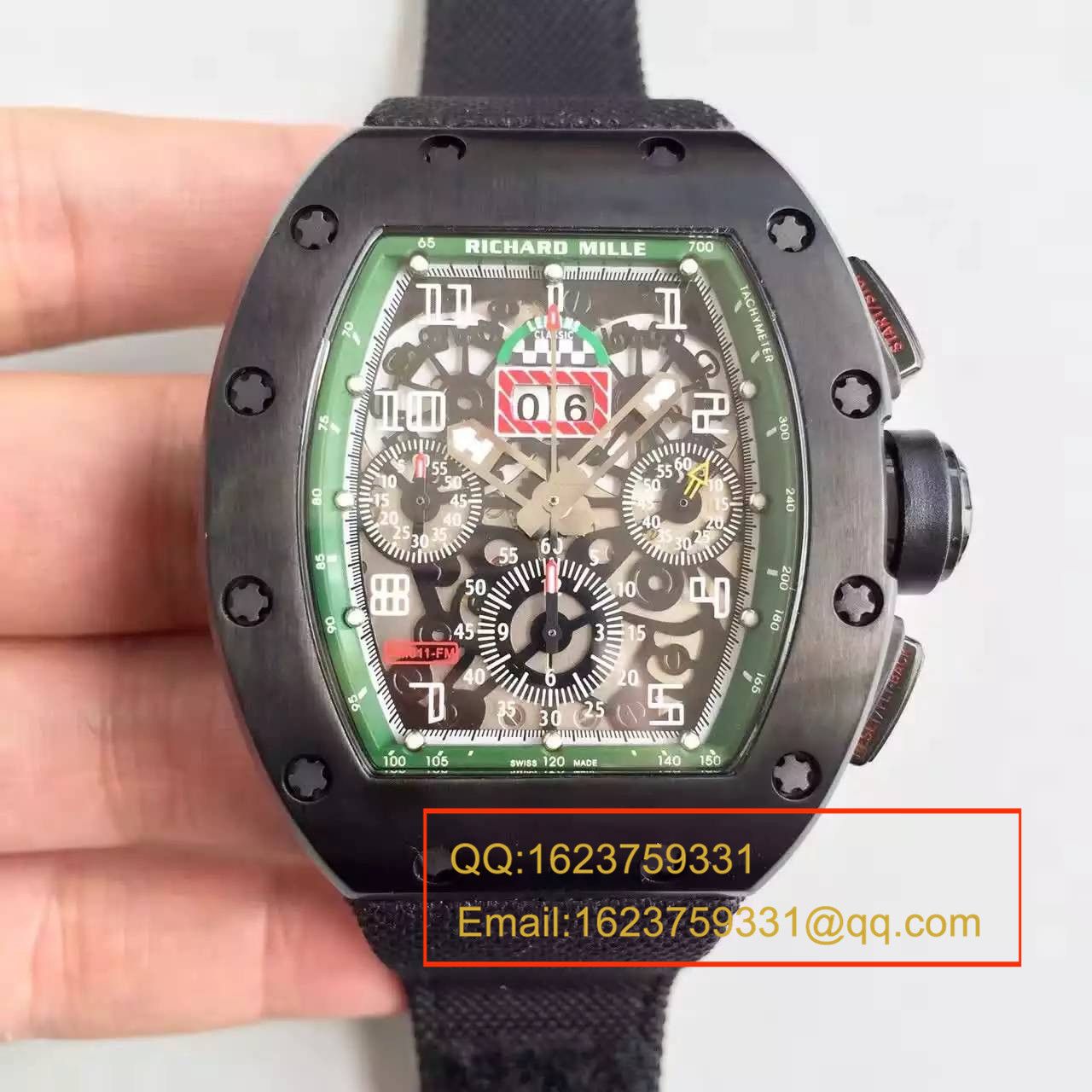 【RM一比一超A精仿手表】RICHARD MILLE 男士系列高RM 011 FLYBACK CHRONOGRAPH wrist watch  / RM 011 FLYBACK