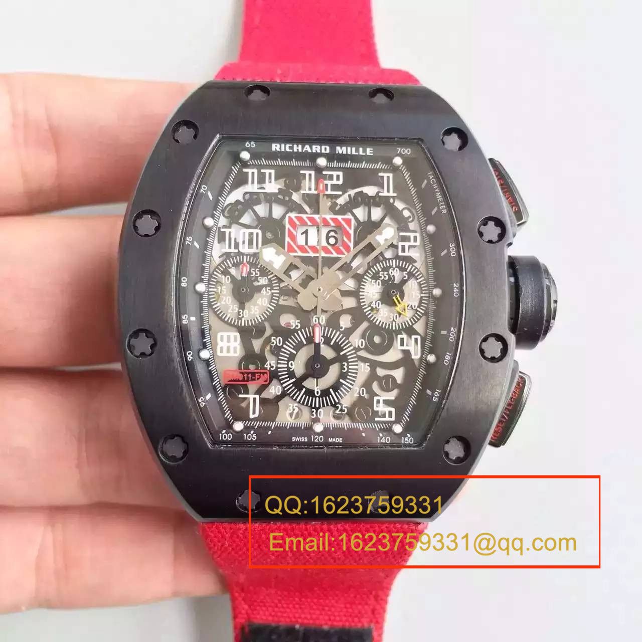 【RM一比一超A精仿手表】RICHARD MILLE 男士系列高RM 011 FLYBACK CHRONOGRAPH wrist watch  / RM 011 FLYBACK