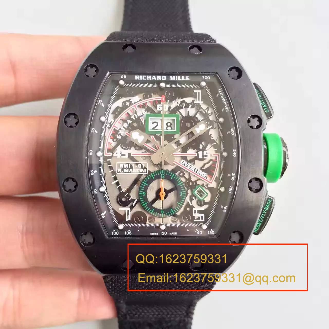 【RM一比一超A精仿手表】RICHARD MILLE 男士系列高RM 011 FLYBACK CHRONOGRAPH wrist watch  / RM 011 FLYBACK