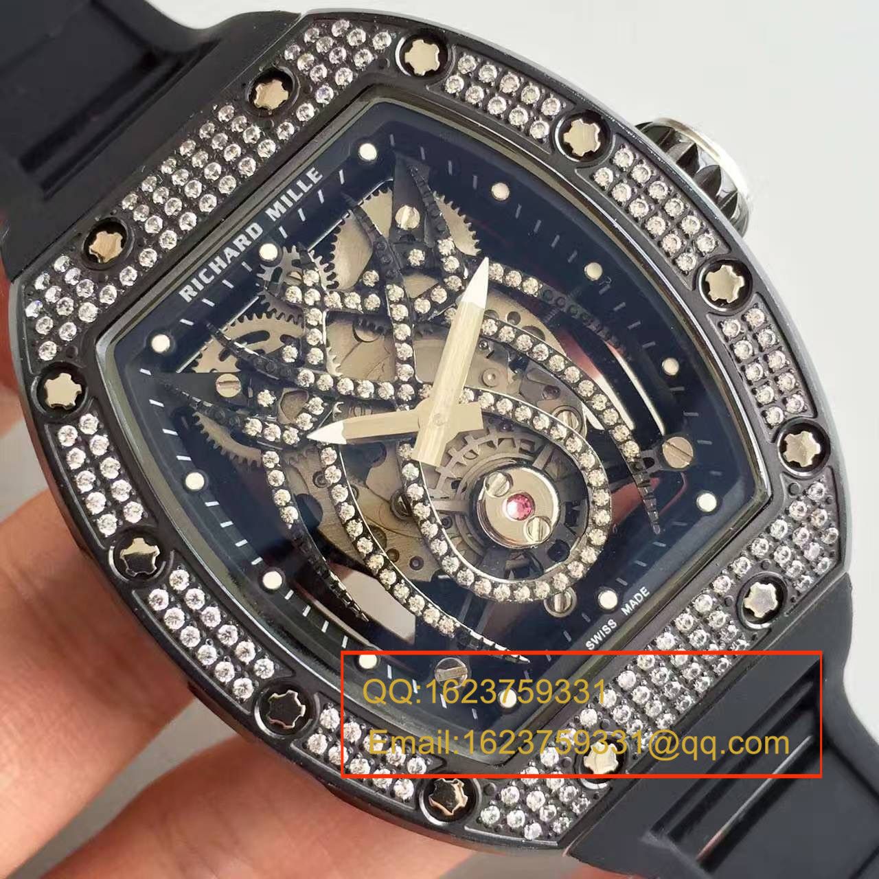 【KV一比一超A精仿手表】RICHARD MILLE  女士系列RM 19-01 TOURBILLON NATALIE PORTMAN wrist watch  / RM 19-01