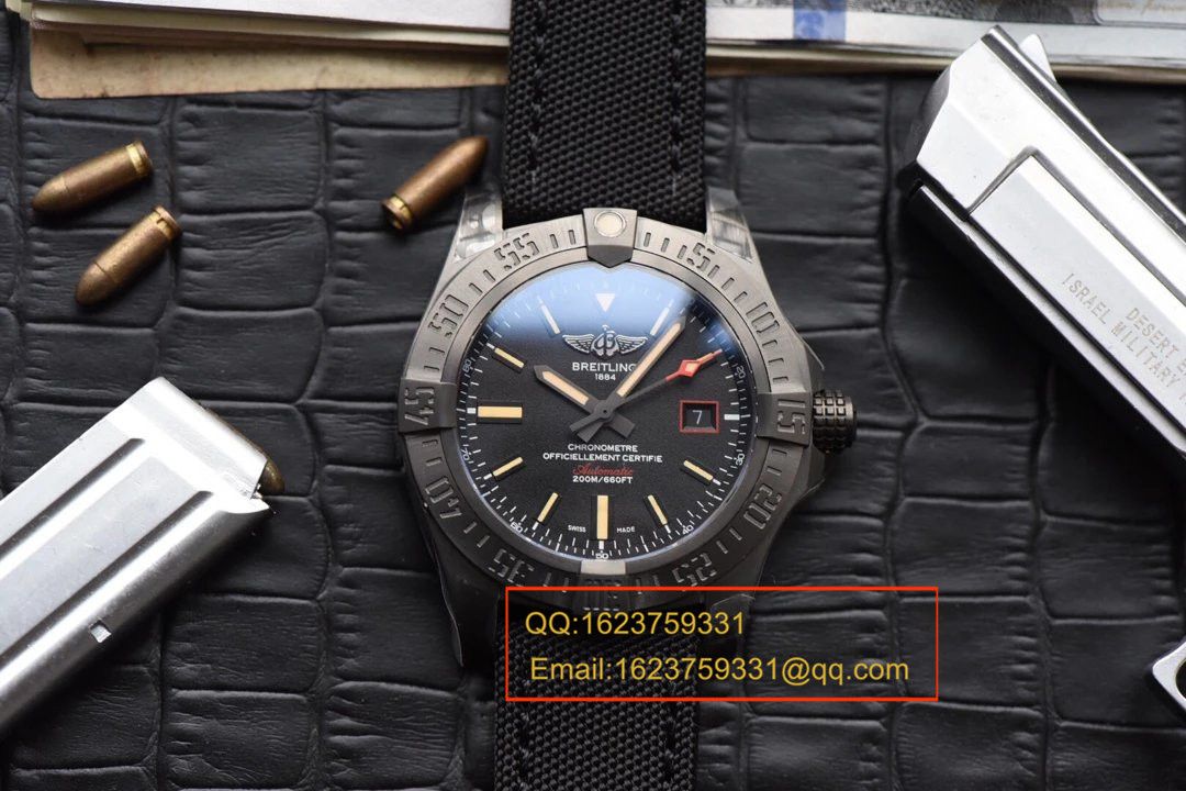【独家 Video analysis GF一比一超A高仿手表】 Breitling 复仇者黑鸟侦察机44毫米V1731110/BD74/109W/M20BASA.1 Breitling 黑鸟 wrist watch  / BLBB066