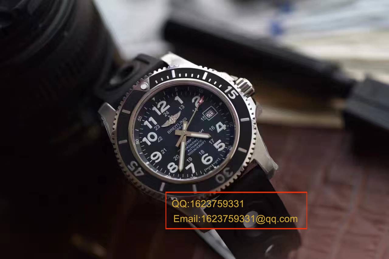 【 Video analysis N Factory 一比一高精仿手表】 Breitling 超级海洋二代44CM系列A17392D7/BD68/227S/A20SS.1男表 / BL055
