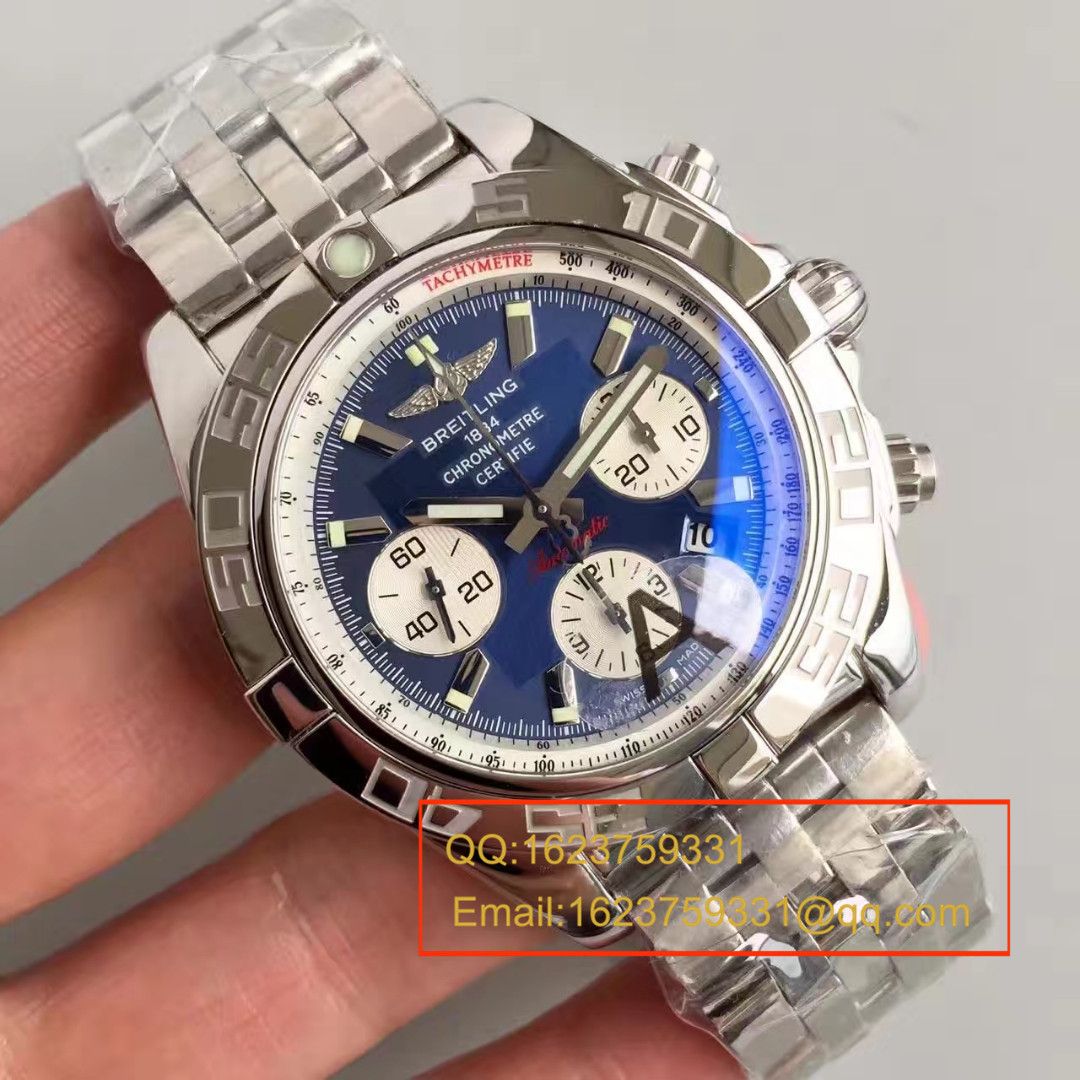 【JF Factory 一比一高精仿手表】 Breitling 机械计时系列AB011011/C788(Pilot飞行员精钢表链) wrist watch  / BLBB002.1