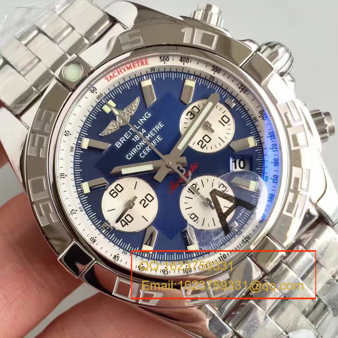 【JF Factory 一比一高精仿手表】 Breitling 机械计时系列AB011011/C788(Pilot飞行员精钢表链) wrist watch  / BLBB002.1