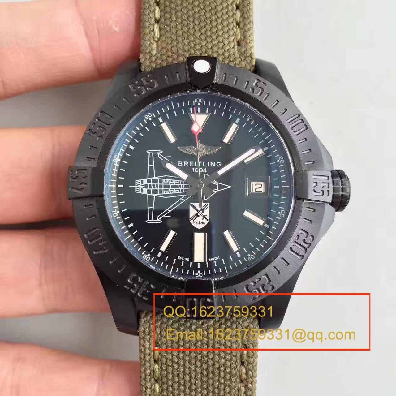 【BL一比一超A复刻手表】 Breitling 复仇者二代海狼限量版纪念德国战斗机版《斯瓦尔德·伯尔克Oswald Boelcke 》 / BL067