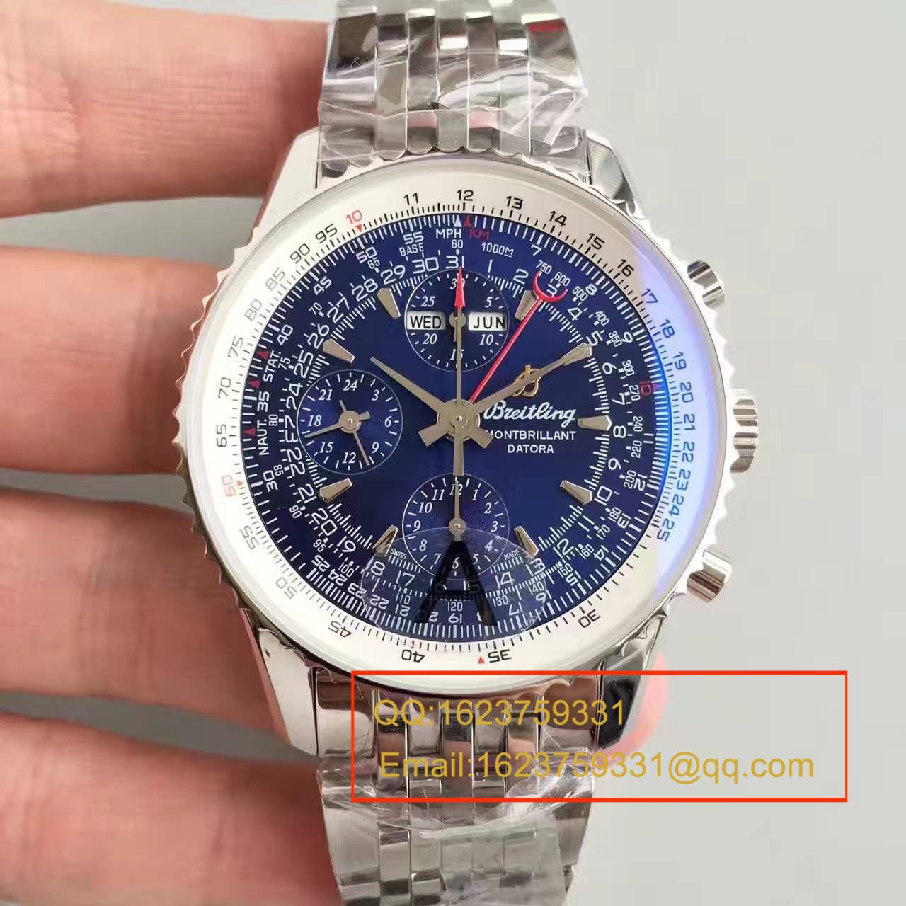 【JF1:1超A高精仿手表】 Breitling 蒙柏朗计时系列A2133012-B571蓝盘 wrist watch  / BL042