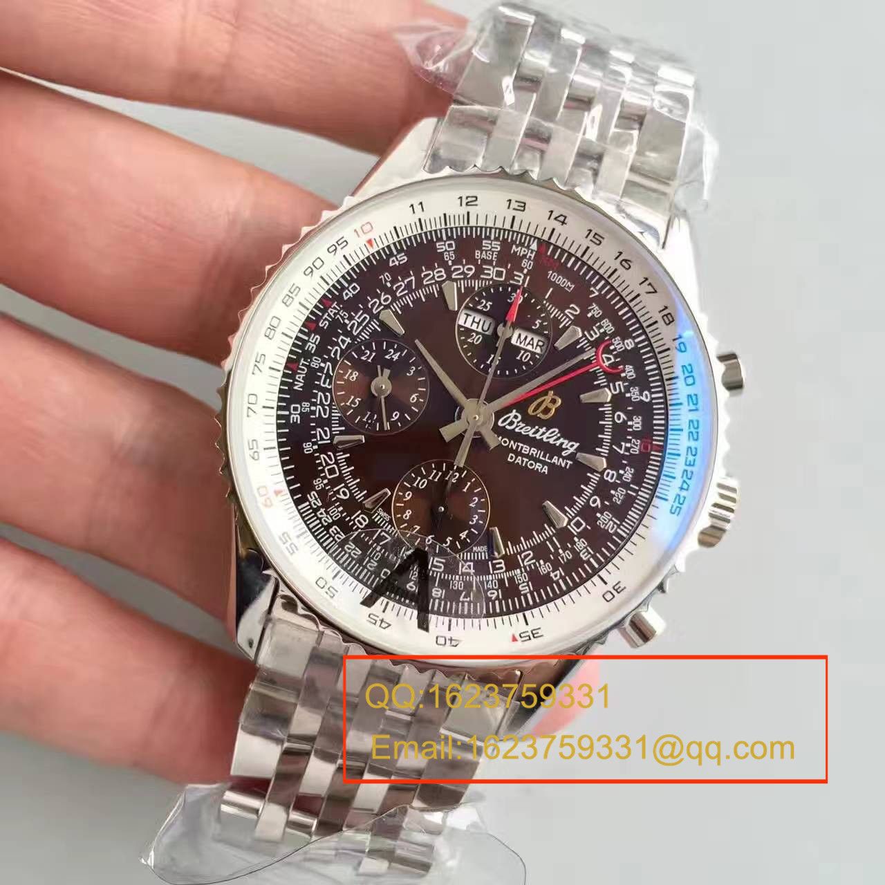 【JF一比一高仿手表】 Breitling 蒙柏朗计时系列A2133012-B571棕盘 wrist watch  / BL035