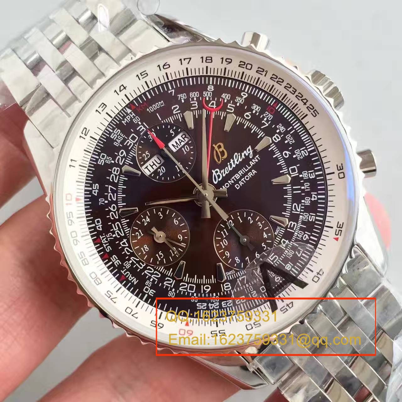 【JF一比一高仿手表】 Breitling 蒙柏朗计时系列A2133012-B571棕盘 wrist watch  / BL035