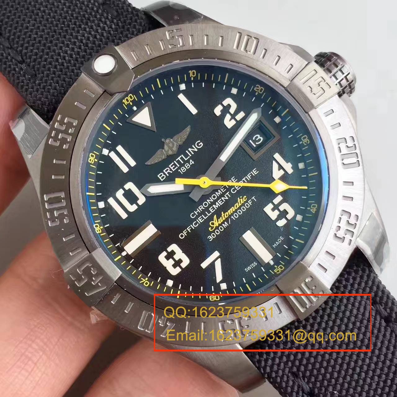 【GF Factory 一比一超A高仿手表】【游泳神器】 Breitling 复仇者二代深潜海狼系列黄鸟 M17331E2|I530|109W|M20BASA.1 wrist watch  / BL074