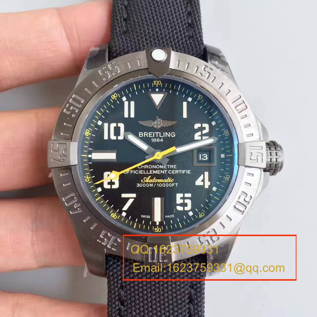【GF Factory 一比一超A高仿手表】【游泳神器】 Breitling 复仇者二代深潜海狼系列黄鸟 M17331E2|I530|109W|M20BASA.1 wrist watch  / BL074