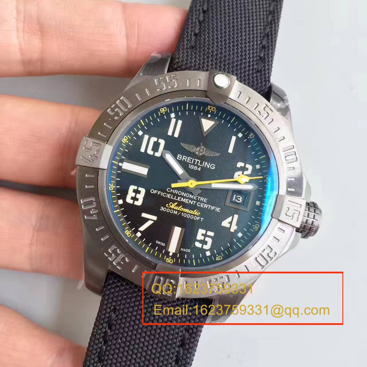【GF Factory 一比一超A高仿手表】【游泳神器】 Breitling 复仇者二代深潜海狼系列黄鸟 M17331E2|I530|109W|M20BASA.1 wrist watch  / BL074