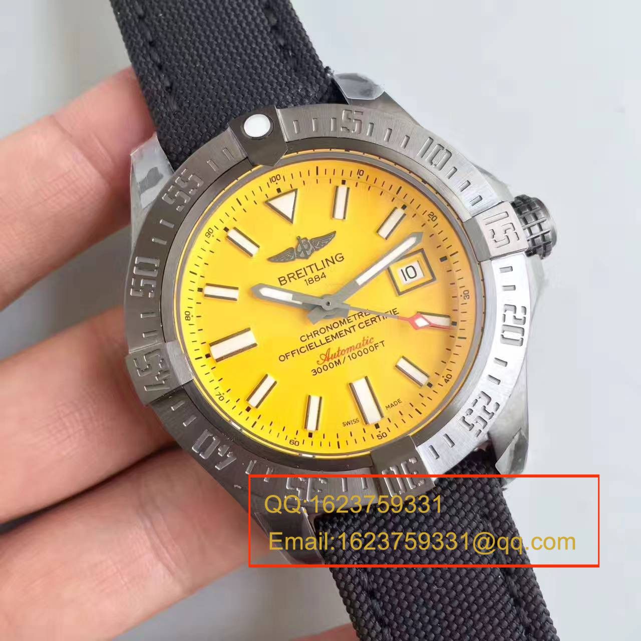 【GF Factory 一比一超A高仿手表】【游泳神器】 Breitling 复仇者二代深潜海狼系列黄鸟 M17331E2|I530|109W|M20BASA.1 wrist watch  / BL074