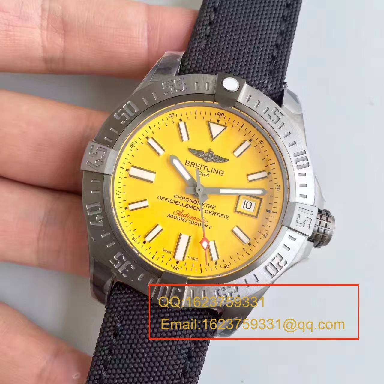 【GF Factory 一比一超A高仿手表】【游泳神器】 Breitling 复仇者二代深潜海狼系列黄鸟 M17331E2|I530|109W|M20BASA.1 wrist watch  / BL074